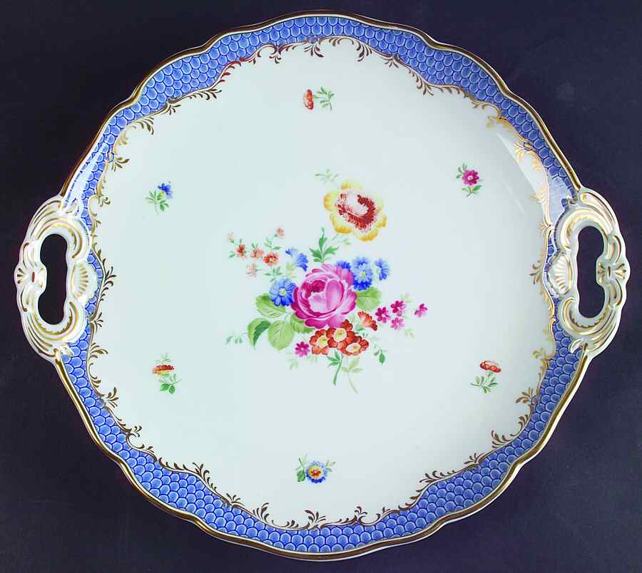 Coburg Handled Cake Plate by Hutschenreuther-1