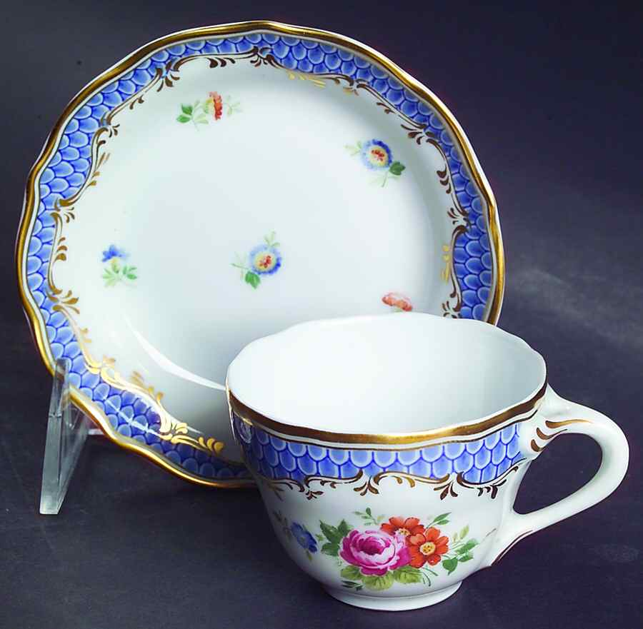Coburg Flat Demitasse Cup & Saucer Set by Hutschenreuther-1