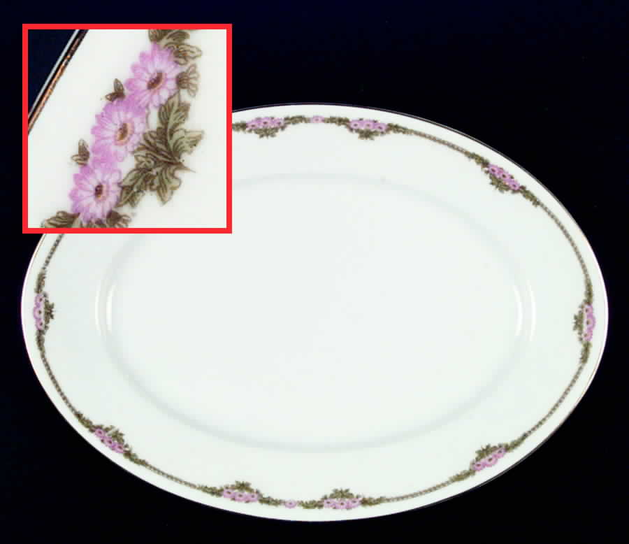 Coburg 11" Oval Serving Platter by Hutschenreuther-1