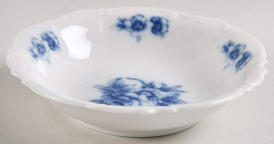 Cobalt Rose (Sylvia) Fruit/Dessert (Sauce) Bowl by Hutschenreuther-1