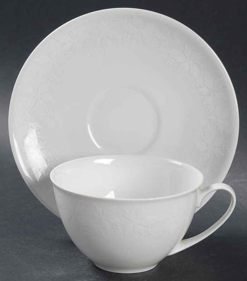 Coronation Flat Cup & Saucer Set by Hutschenreuther-1