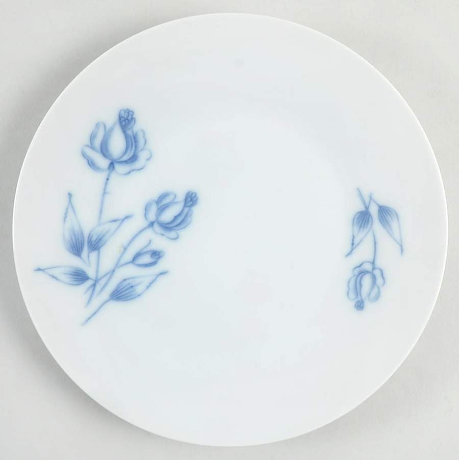 Cobalt Rose (Smooth) Salad Plate by Hutschenreuther-1