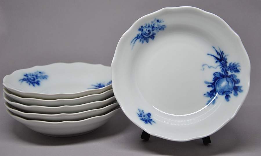Cobalt Rose Saucer by Hutschenreuther-1