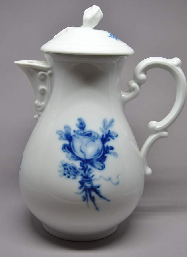 Cobalt Rose Coffee Pot & Lid by Hutschenreuther-1