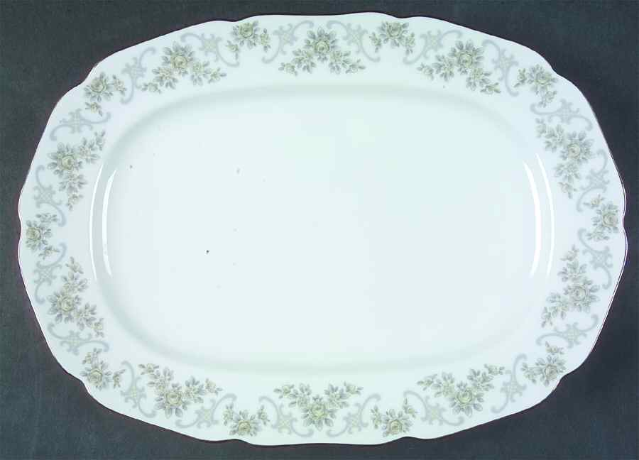 Corsage 12" Oval Serving Platter by Hutschenreuther-1