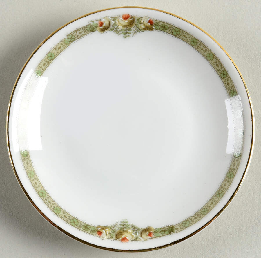 Diana (Green Band) Butter Pat by Hutschenreuther-1