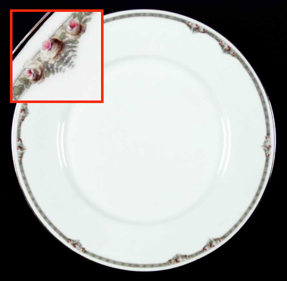 Diana (Green Band) Dinner Plate by Hutschenreuther-1