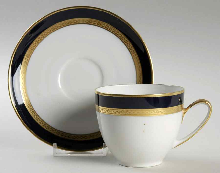 Diamant Flat Cup & Saucer Set by Hutschenreuther-1