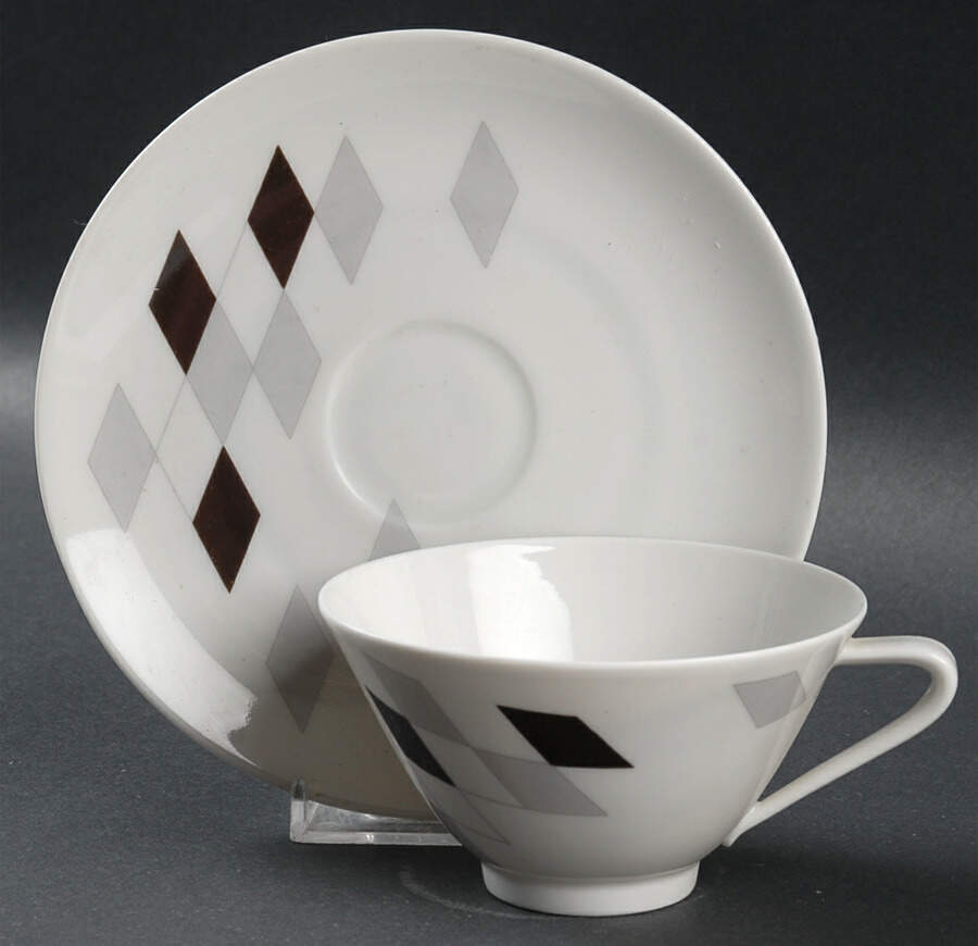 The Domino Flat Cup & Saucer Set by Hutschenreuther-1