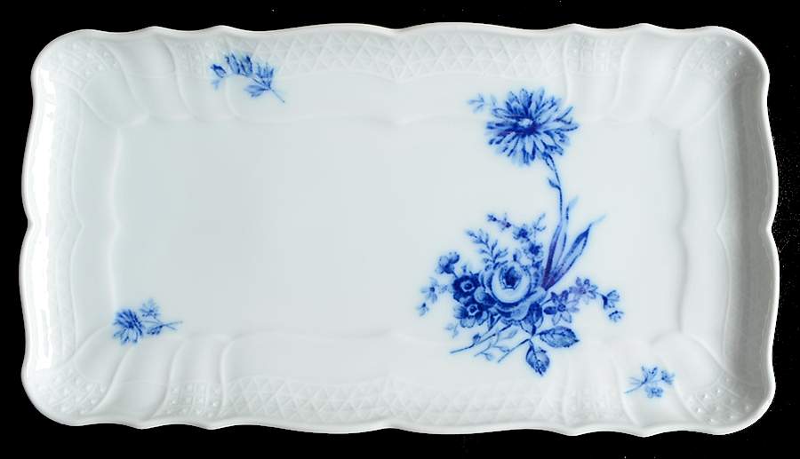 Dresden Blau 11" Sandwich Tray by Hutschenreuther-1