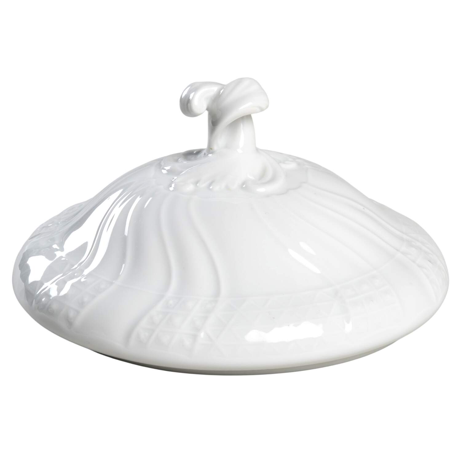 Dresden All White Lid for Round Vegetable by Hutschenreuther-1