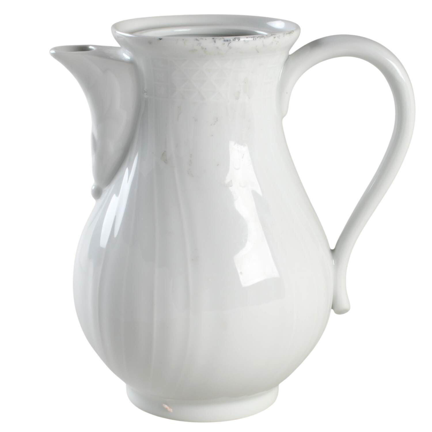 Dresden All White Coffee Pot No Lid by Hutschenreuther-1