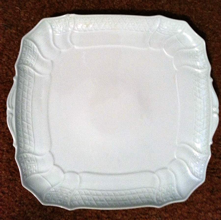 Dresden All White 11" Square Tray by Hutschenreuther-1