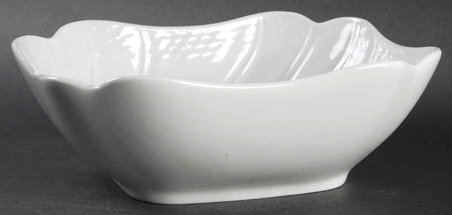 Dresden All White 7" Square Vegetable Bowl by Hutschenreuther-1