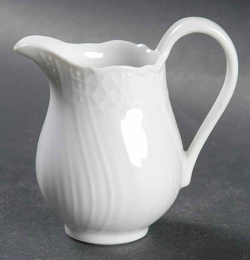 Dresden All White Individual Creamer by Hutschenreuther-1