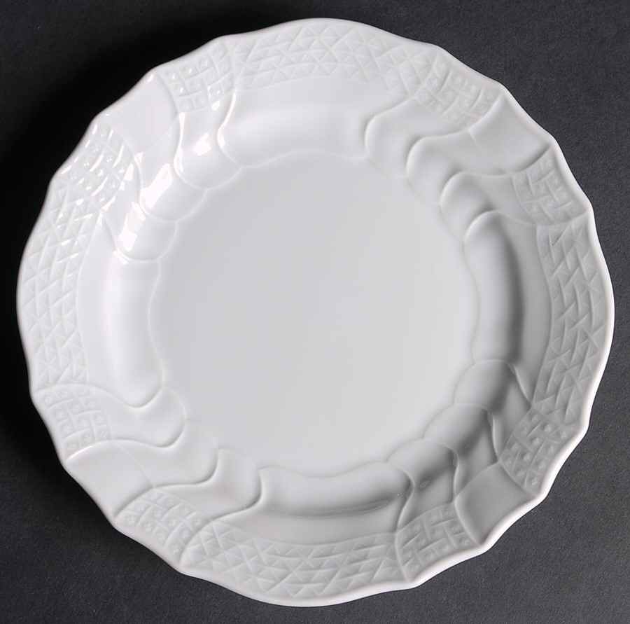 Dresden All White Dessert/Pie Plate by Hutschenreuther-1