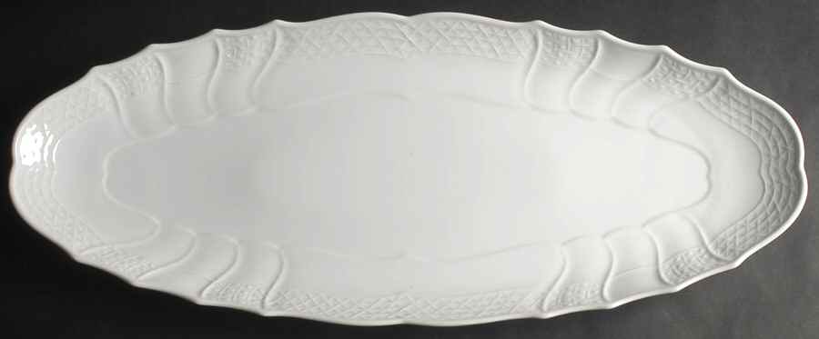 Dresden All White 25" Fish Platter by Hutschenreuther-1