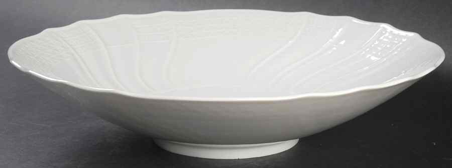 Dresden All White Large Fruit Bowl by Hutschenreuther-1