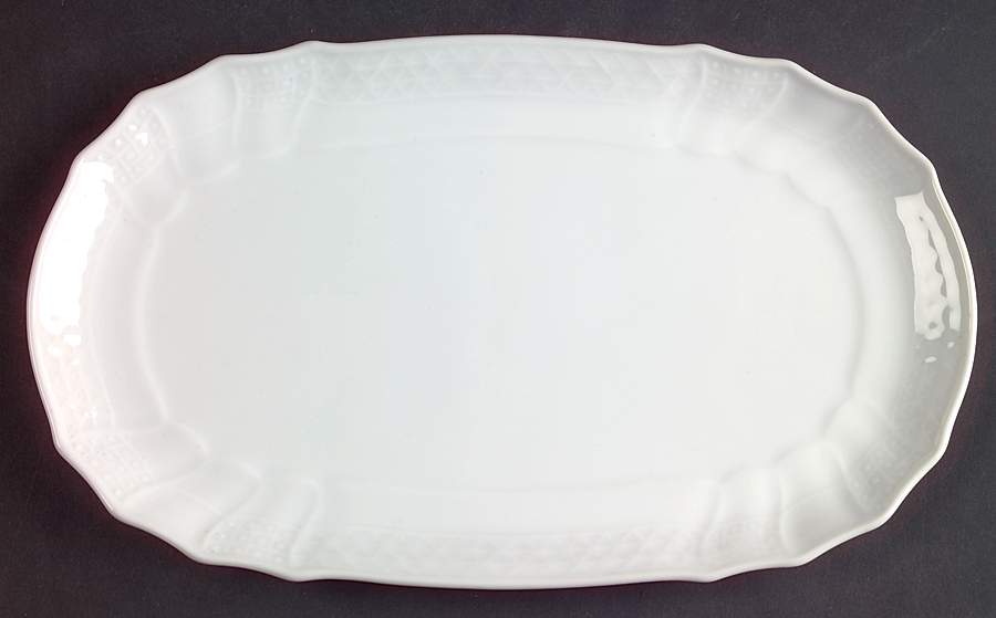 Dresden All White Tray for Creamer & Sugar with Lid by Hutschenreuther-1