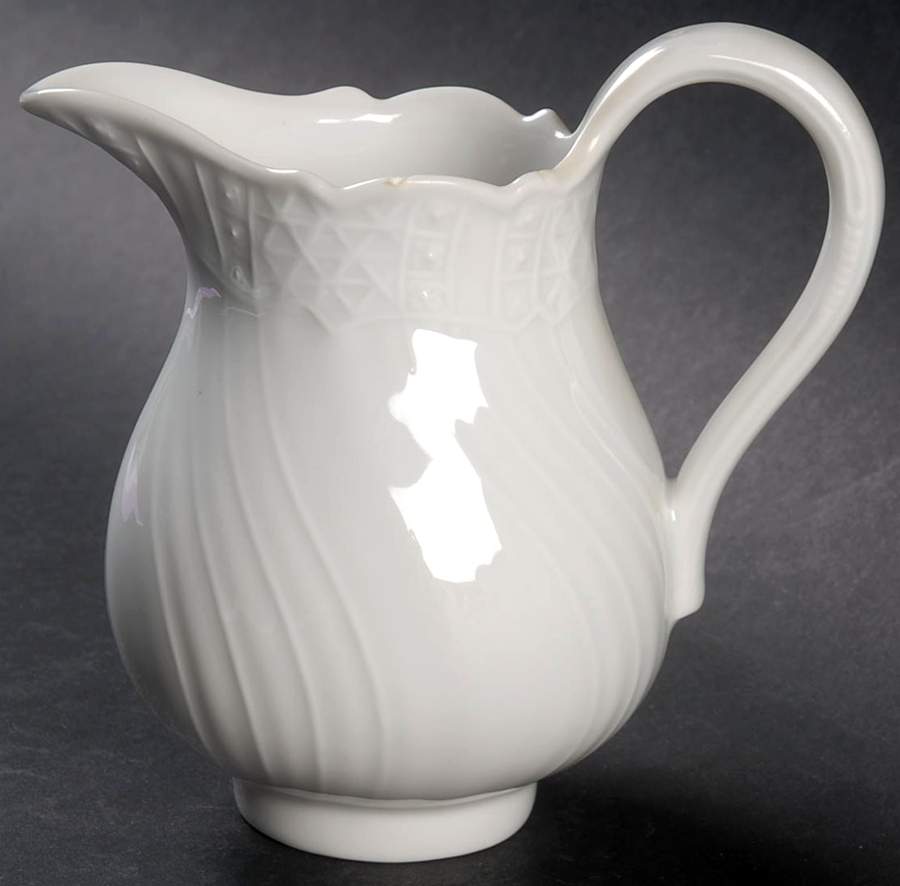Dresden All White Creamer by Hutschenreuther-1