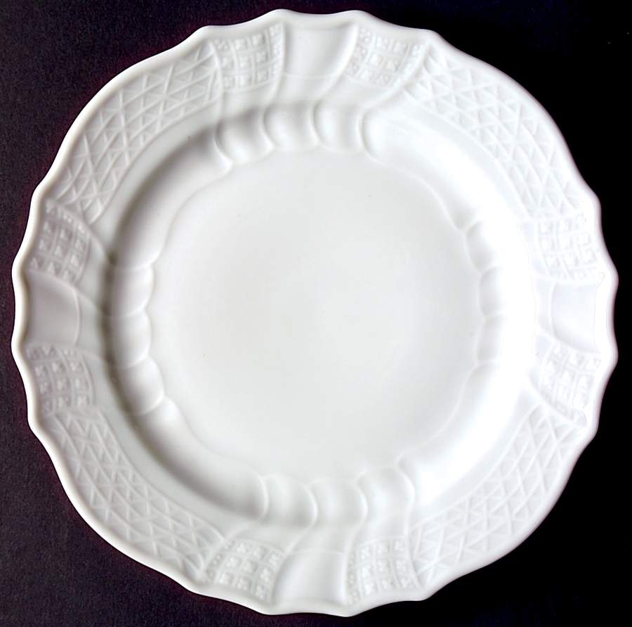 Dresden All White Bread & Butter Plate by Hutschenreuther-1