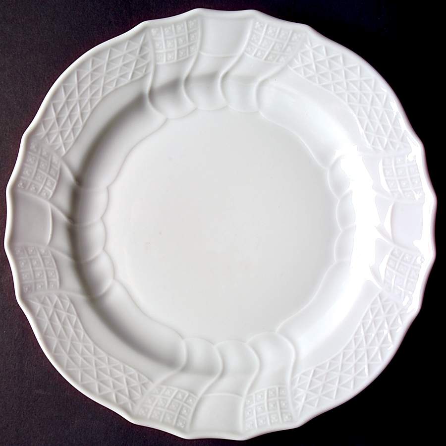 Dresden All White Salad Plate by Hutschenreuther-1