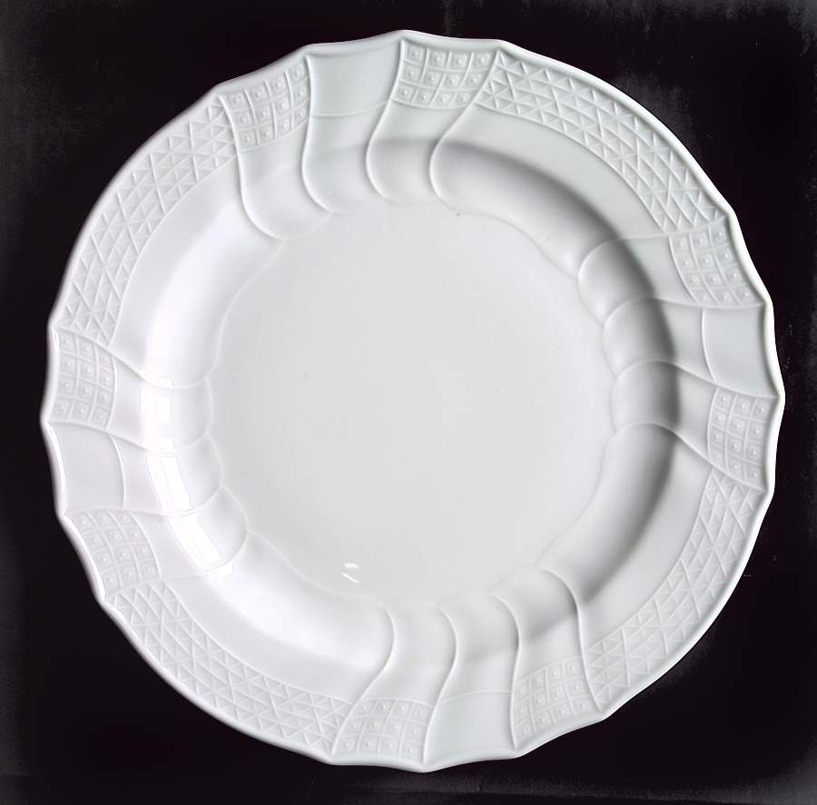 Dresden All White Service Plate (Charger) by Hutschenreuther-1