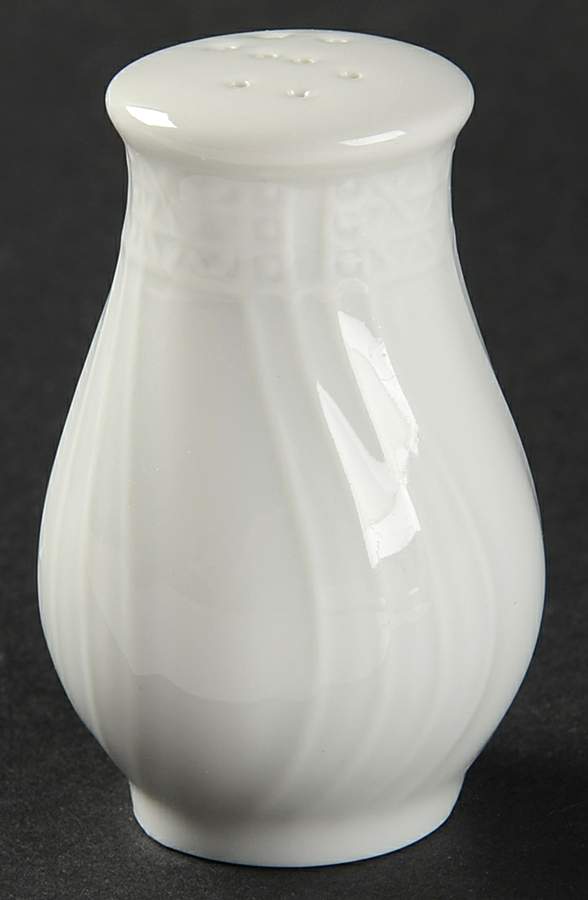 Dresden All White Salt Shaker by Hutschenreuther-1