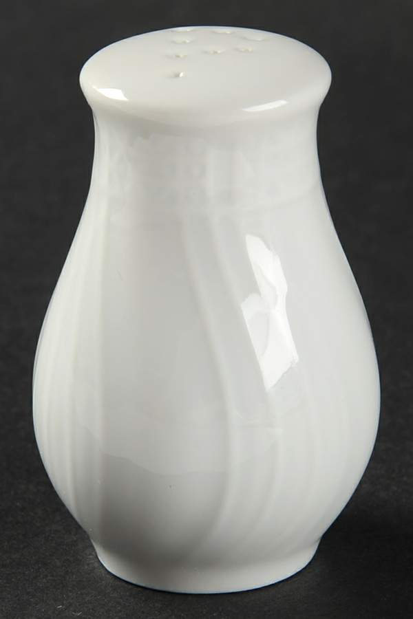 Dresden All White Pepper Shaker by Hutschenreuther-1