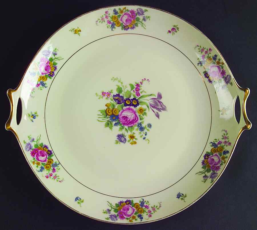 Dresden Handled Cake Plate by Hutschenreuther-1