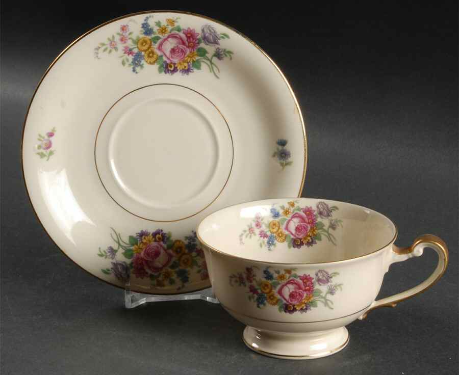 Dresden Footed Cup & Saucer Set by Hutschenreuther-1