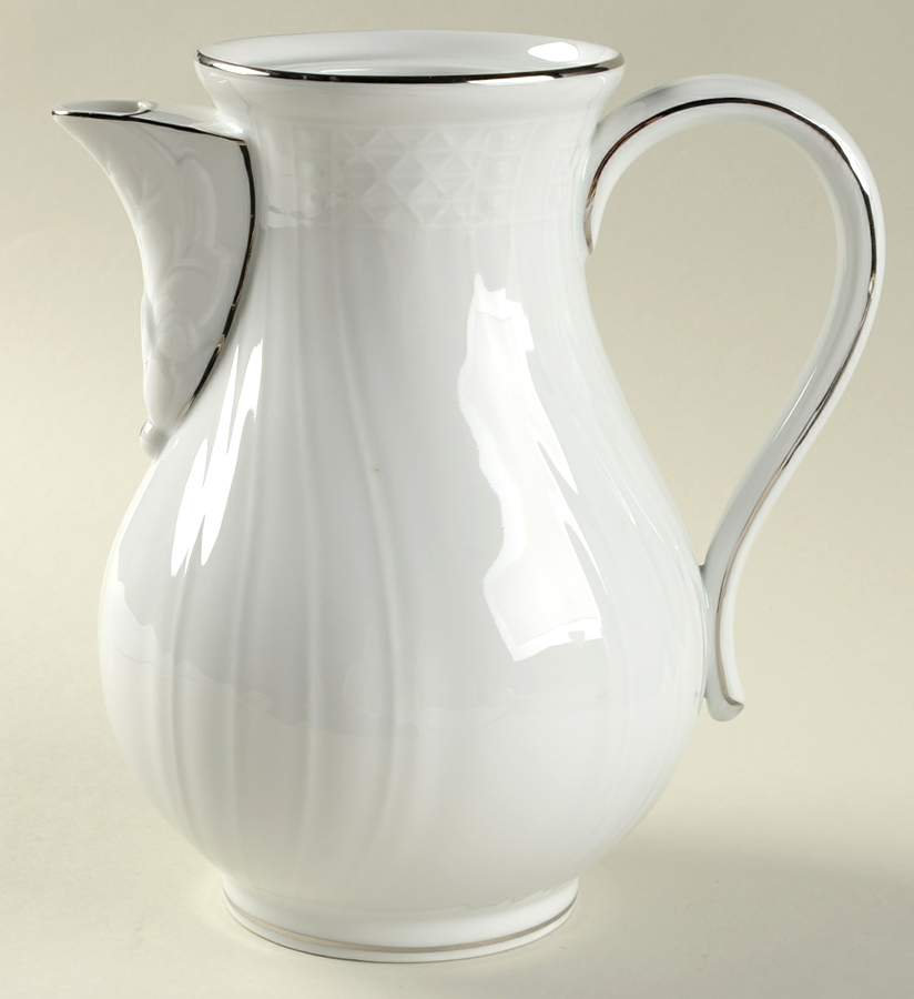Dresden Platinum Coffee Pot No Lid by Hutschenreuther-1