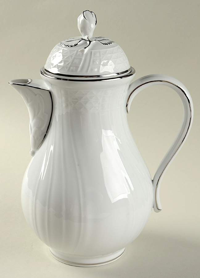 Dresden Platinum Coffee Pot & Lid by Hutschenreuther-1