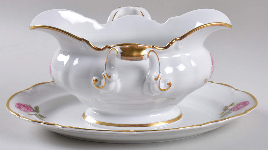 The Dundee Gravy Boat with Attached Underplate by Hutschenreuther-1
