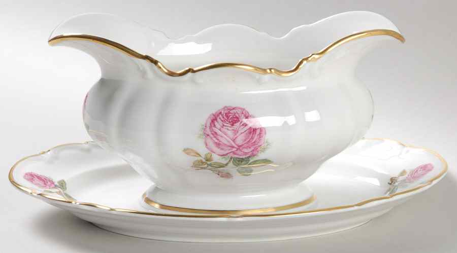 The Dundee Gravy Boat with Attached Underplate by Hutschenreuther-1