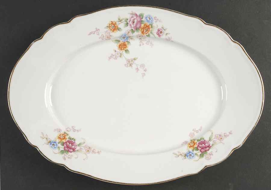 The Eaton 15" Oval Serving Platter by Hutschenreuther-1