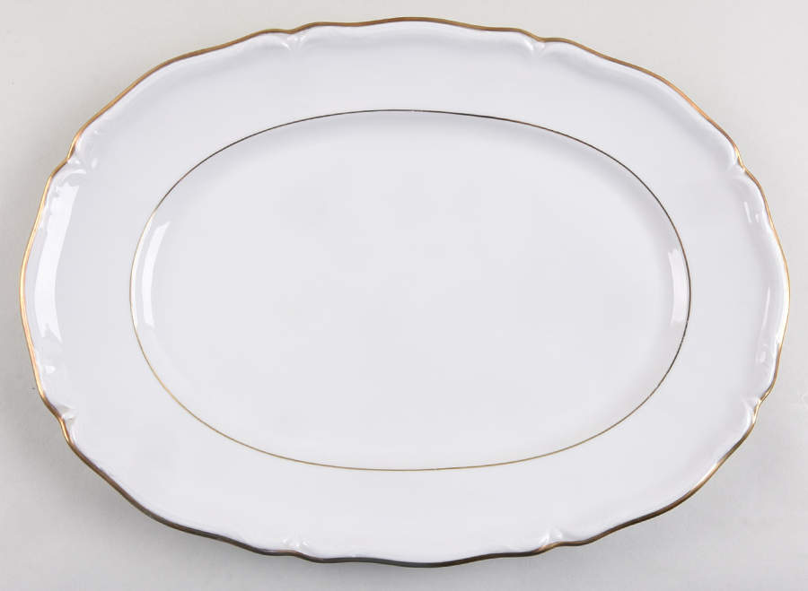 Empress Gold 14" Oval Serving Platter by Hutschenreuther-1
