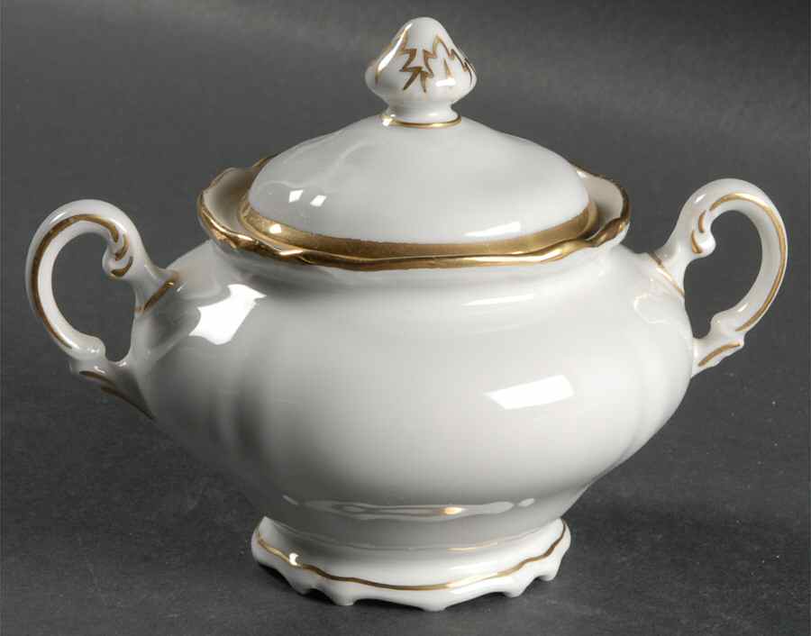 Empress Gold Sugar Bowl & Lid by Hutschenreuther-1