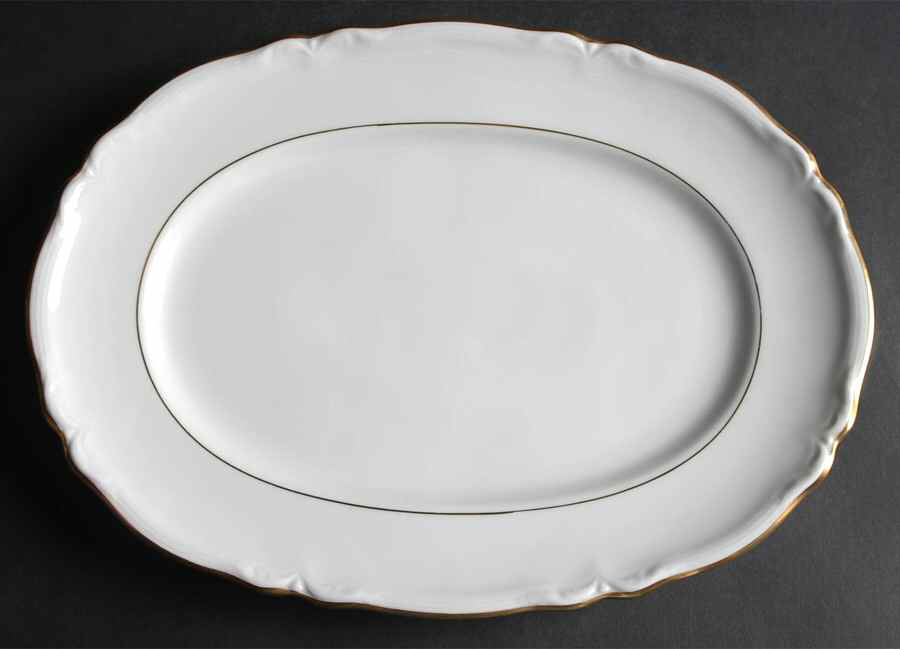 Empress Gold 12" Oval Serving Platter by Hutschenreuther-1