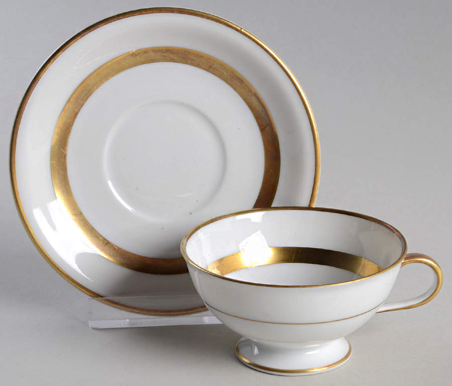 Empire Footed Demitasse Cup & Saucer Set by Hutschenreuther-1
