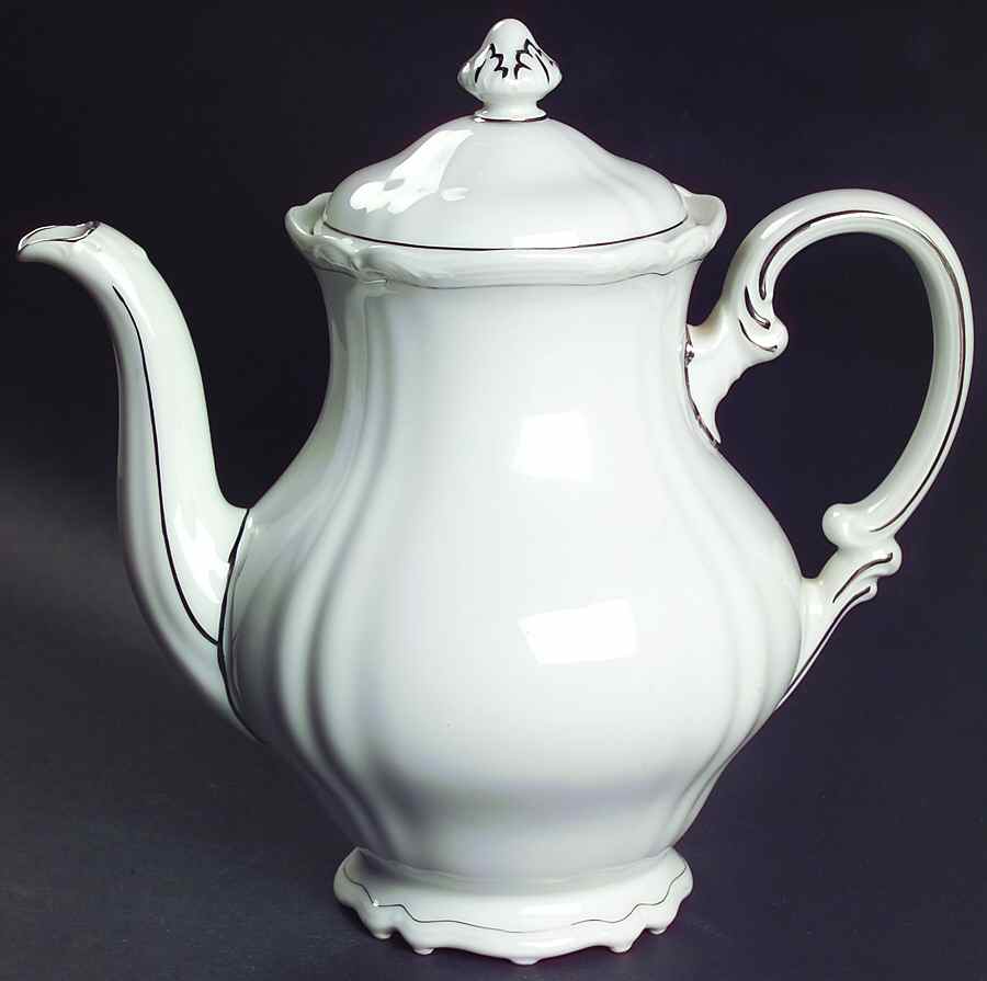 Empress Platinum Coffee Pot & Lid by Hutschenreuther-1
