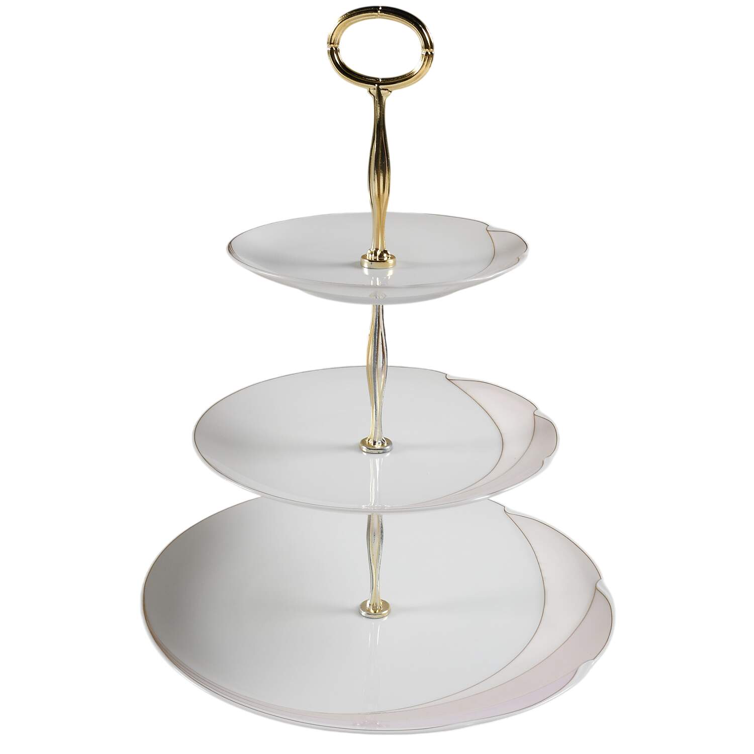 En Vogue 13 7/8"-14 1/4" 3-Tiered Serving Tray(DP,SP,BB) HC by Hutschenreuther-1