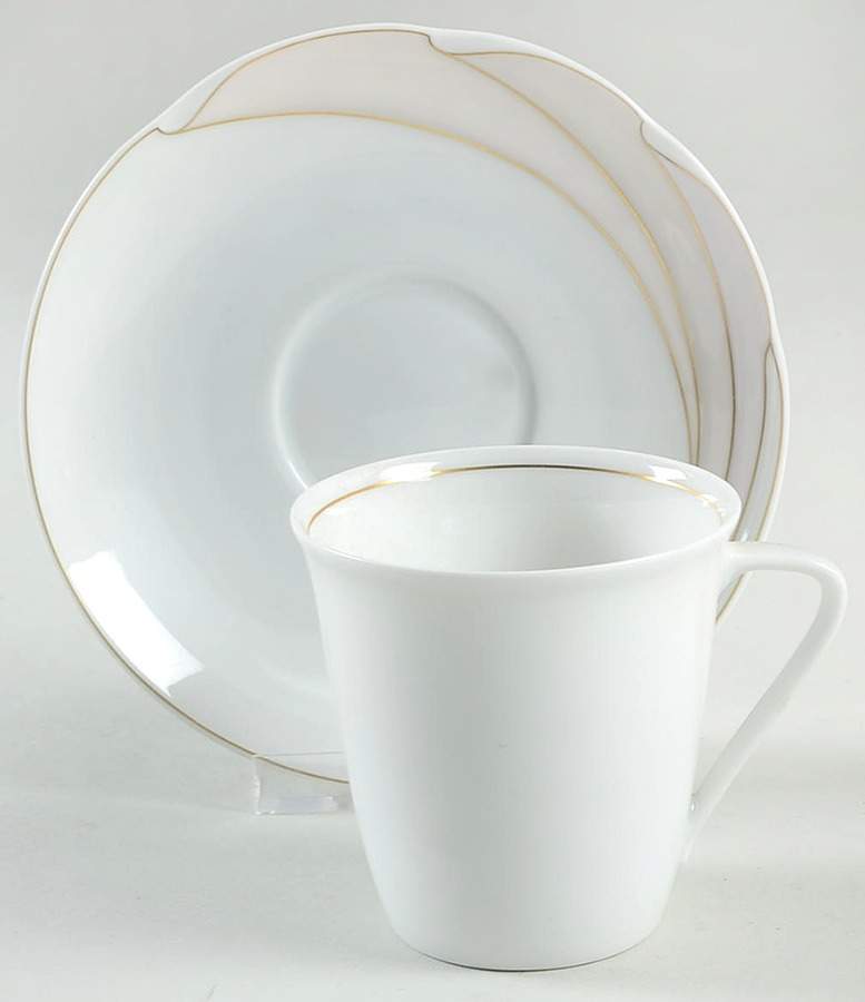 En Vogue Flat Cup & Saucer Set by Hutschenreuther-1