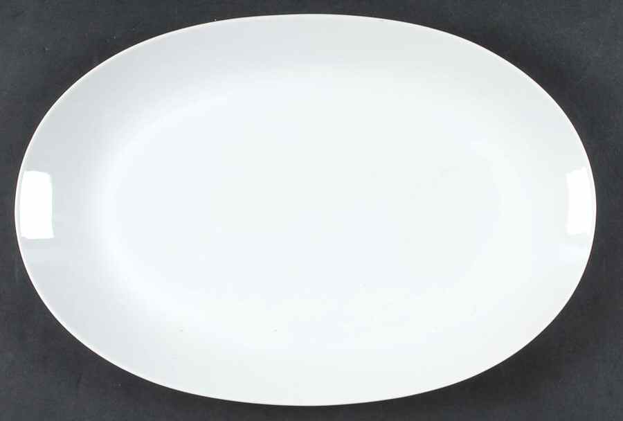 Favorit (Undecorated) 15" Oval Serving Platter by Hutschenreuther-1