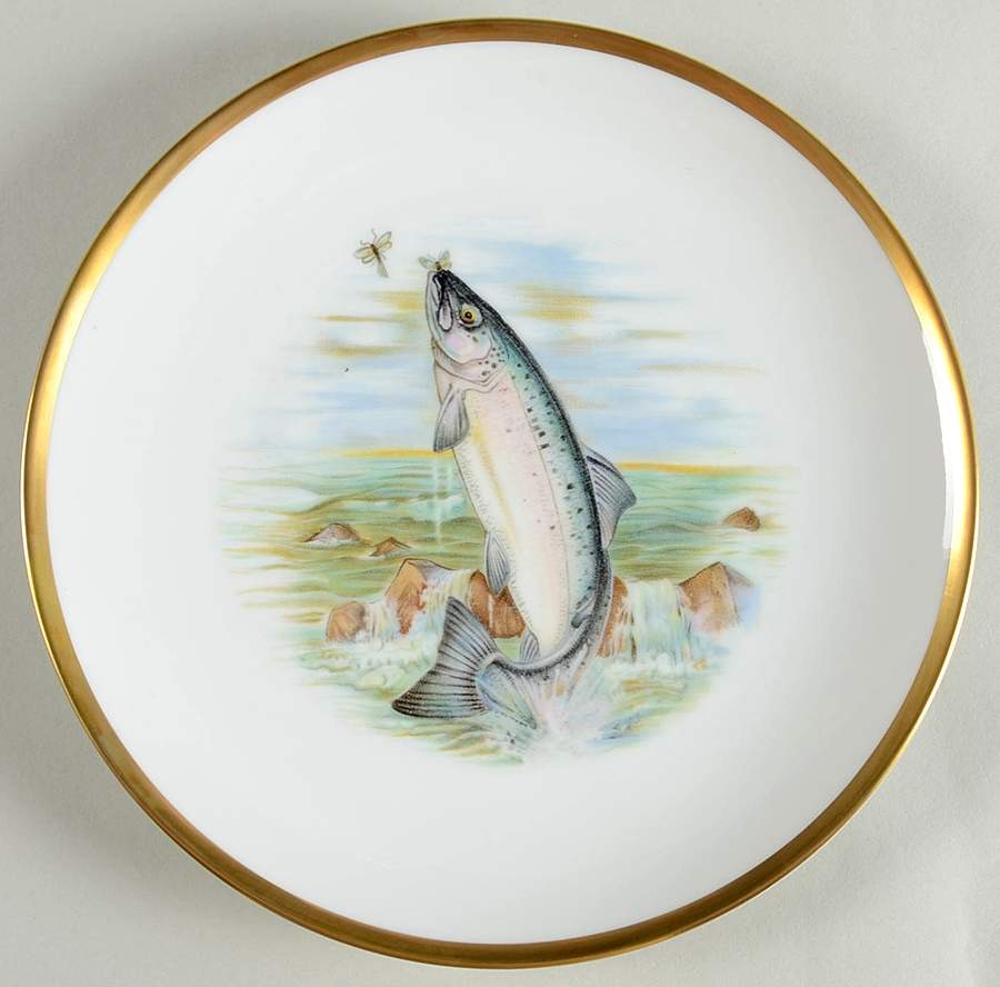 Fish Salad Plate by Hutschenreuther-1
