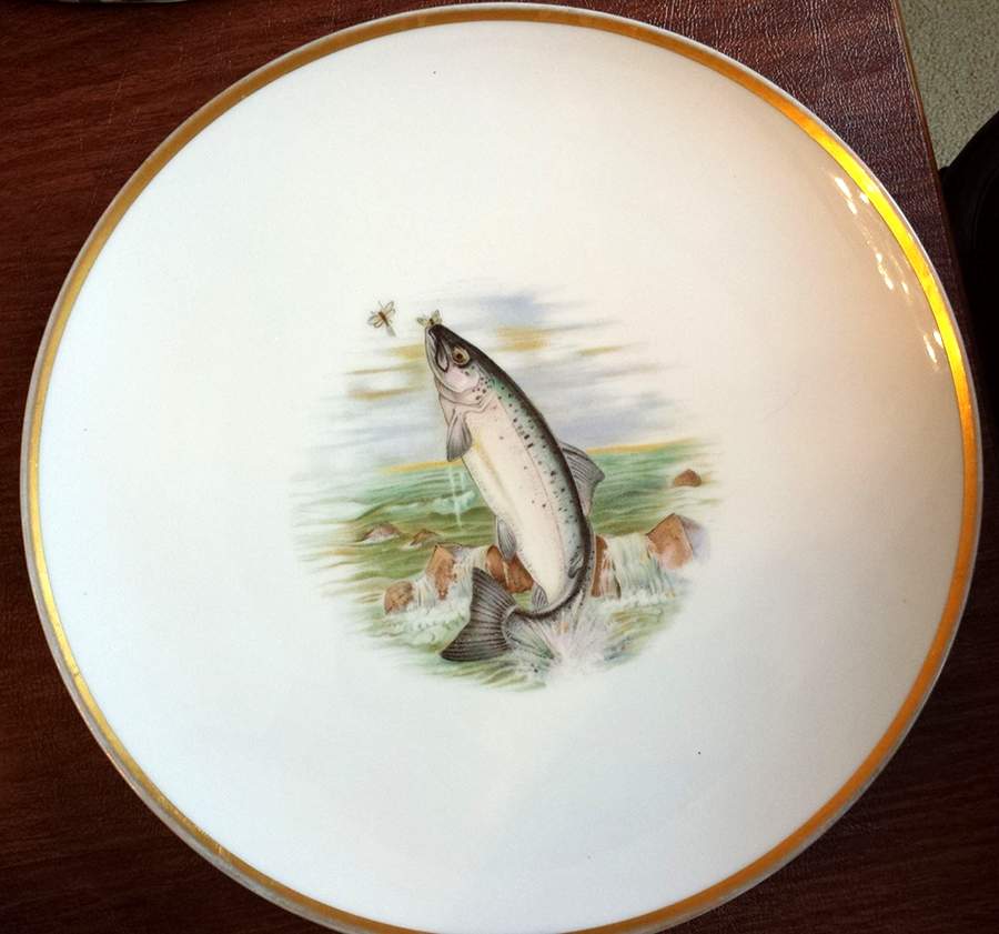 Fish Dinner Plate by Hutschenreuther-1