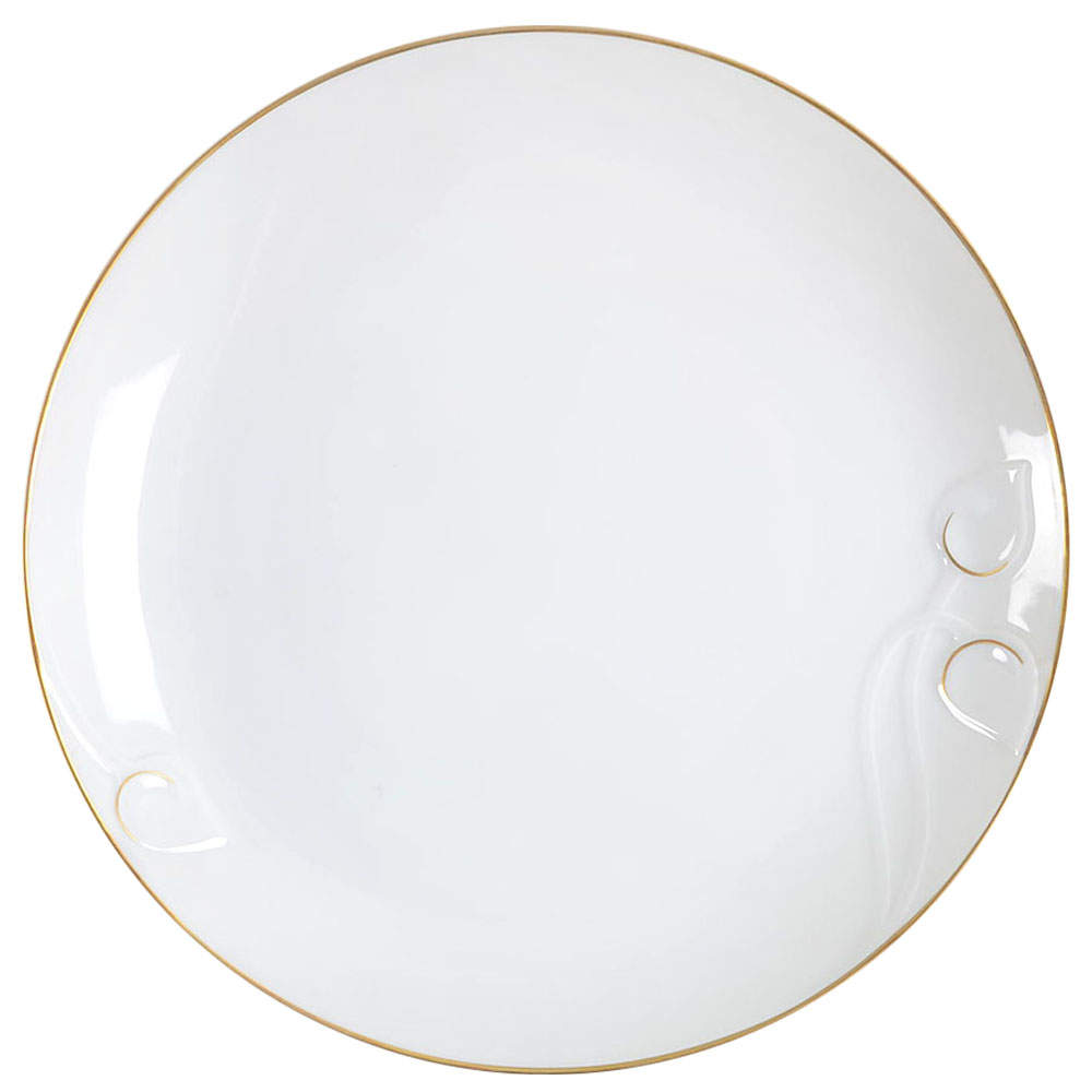Fleuron Gold Deep Round Platter by Hutschenreuther-1