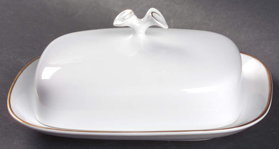 Fleuron Gold Square Covered Butter by Hutschenreuther-1