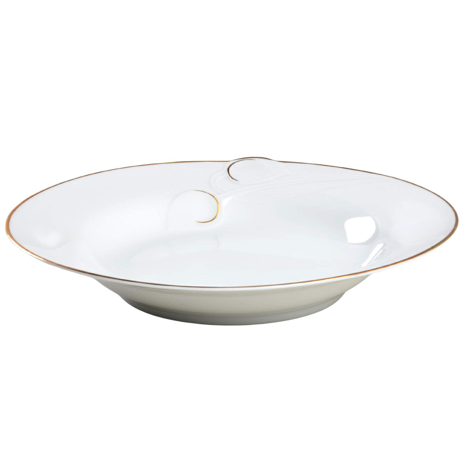 Fleuron Gold Rim Soup Bowl by Hutschenreuther-1