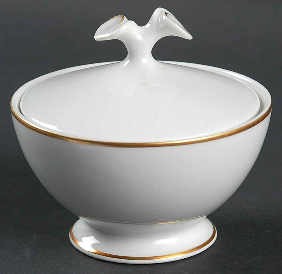 Fleuron Gold Sugar Bowl & Lid by Hutschenreuther-1